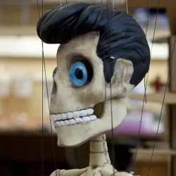 Elvis Skeleton (for marionette, puppet, doll)