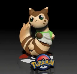 Furret (Pokémon)  success boy meme version! - POKÉMON FIGURINE - 3D PRINT MODEL