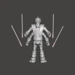 GENERAL PONG KRELL JEDI MASTER CUSTOM VINTAGE STAR WARS ACTION FIGURE, KENNER 3.75", 6" JEDI GENERAL CLONE WARS CREATURE, ALIEN, 5 POA, 1/18, 1/6