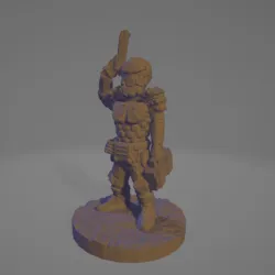 Helmeted Space-Corp Technician