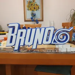 Lamp with personalized name