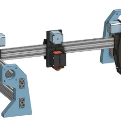 Laser gantry for Tops cnc heavy version