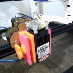 Laser support for open engraver