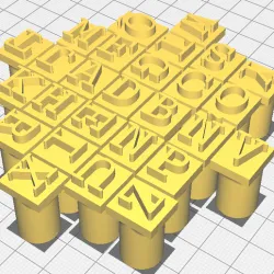 Letter Stamps - Cutive Mono Font