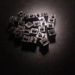 Letter stamps for ceramics