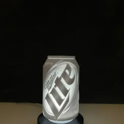 Miller lite can Lithophane