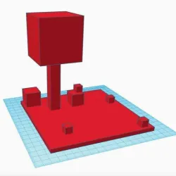 Minecraft diorama stand