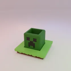 Minecraft Planter Box (Creeper)
