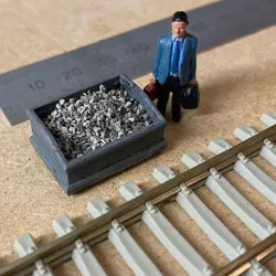 Model Railway Lineside Ballast or Chip Bins