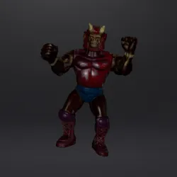 monster botleg monkey devil .obj .stl monster articulated