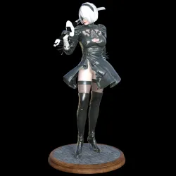 NieR Automata YoRHa 2B for 3D Printer ヨルハ2号B型