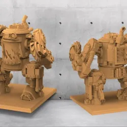 Ork Killa Kan Dreadnaught - 15mm HotT 40mm Based