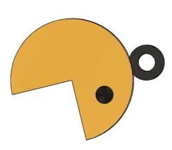 pacman keychain