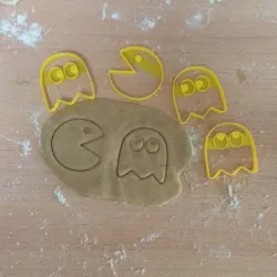 Pacman set 5 cookie cutters