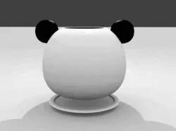 panda bear planter - panda bear planter