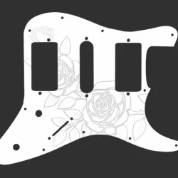 Pickguard Rose - Escudo Guitarra Rosa