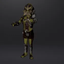 Predator Figure articulated .obj .stl funko reaction