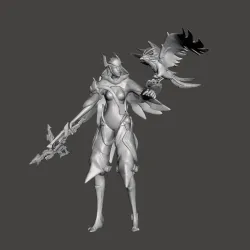 Quinn and Valor 3D Model