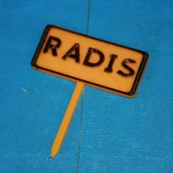 Radish vegetable garden panel