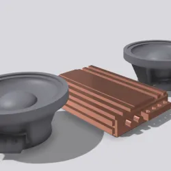 RC Car 1:10 Speaker Unit Flat Accesories