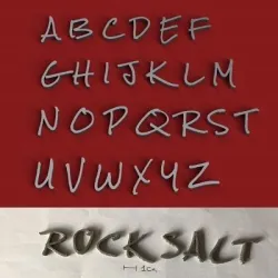 ROCKSALT uppercase 3D letters STL file