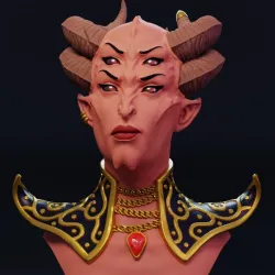 She Demon Bust Miniatures 3D print model