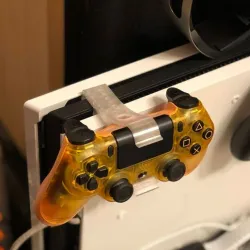 Single PS4 Pro Controller Mount with cable hole