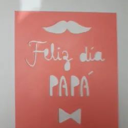 Stencil HAPPY FATHER'S DAY Ruler ruler phrase