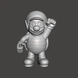 SUPER MARIO MARIO_BROS NINTENDO FIGURE .STL .OBJ