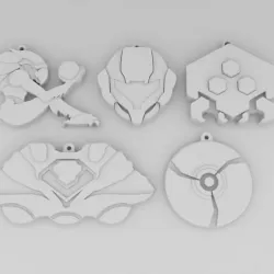 Super Metroid Keychain pack