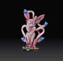 Sylveon - EEVEE EVOLUTION-POKÉMON FIGURINE - 3D PRINT MODEL