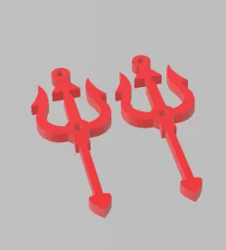 trident earring
