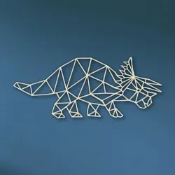 wall dinosaur triceratops
