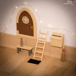 WICHTELTÜR / FAIRY DOOR V3 with fluorescent window