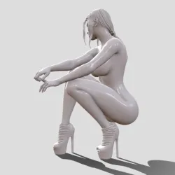 Woman figure nude version