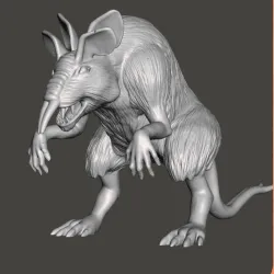 WOMP RAT VINTAGE CUSTOM STAR WARS ACTION FIGURE, KENNER 3.75", 6" CREATURE,  ALIEN, 5 POA, 1/18, 1/6, ALIEN RODENT