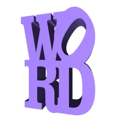 Word Sculpture