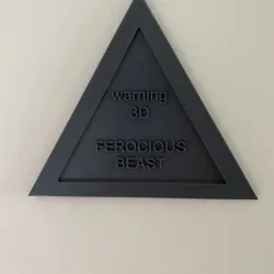 3D WARNING panel