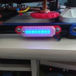8leds WS2812 bar support with cover