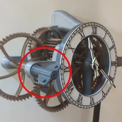 Alternate Winding Key for Easy Build 32 Day Skeleton Clock
