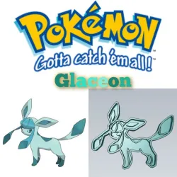 AMAZING POKEMON Glaceon COOKIE CUTTER STAMP CAKE DECORATING