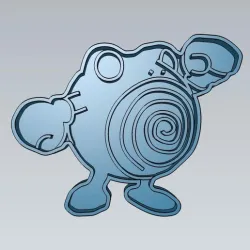 Amazing Pokemon Poliwhirl Cookie Cutter Stamp Cake Decorating