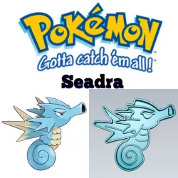 AMAZING POKEMON SeadraCOOKIE CUTTER STAMP CAKE DECORATING