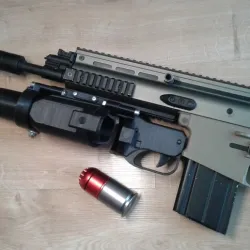 AT-02 airsoft 40mm under-barrel grenade launcher