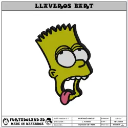 BART KEYCHAIN