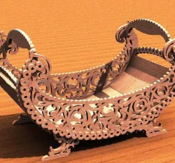 basket cnc - laser cut