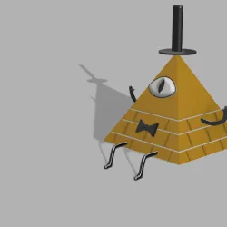 Bill cipher by gravity falls 3D (In Parts)