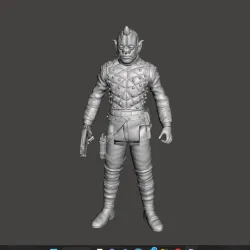 BOM VIMDIN VINTAGE CUSTOM STAR WARS ACTION FIGURE, KENNER 3.75", 6" CREATURE CANTINA ALIEN PATRON, 5 POA, 1/18, 1/6