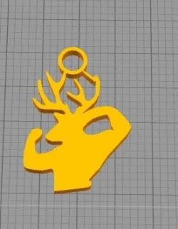 buff bunny deer keychain pack