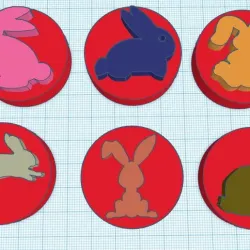 Bunny Stamps for Clay or Play-Doh